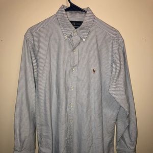 Ralph Lauren Mens Classic Long sleeve Shirt stripe